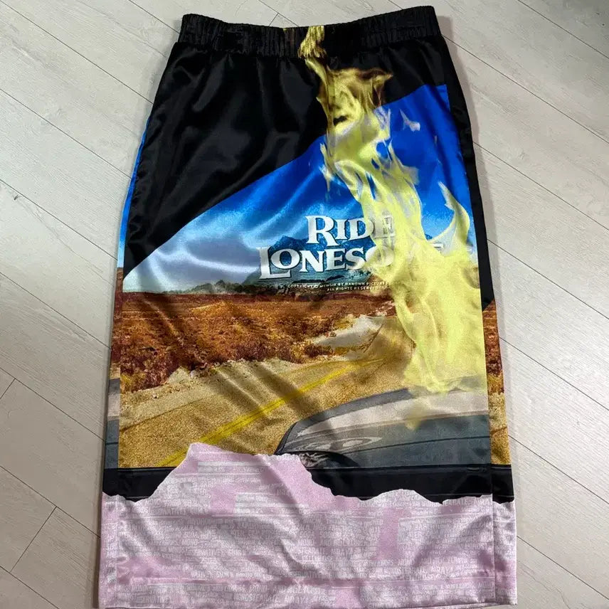 [BUNJANG] System Graphic Midi Skirt / 시스템 그래픽 스커트