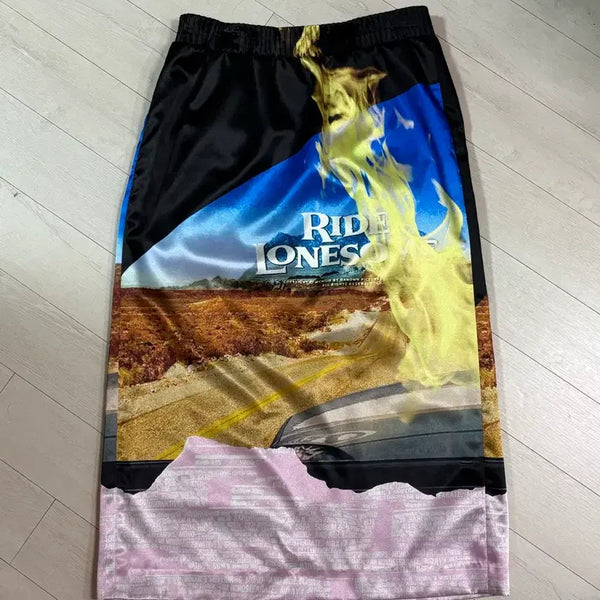 [BUNJANG] System Graphic Midi Skirt / 시스템 그래픽 스커트