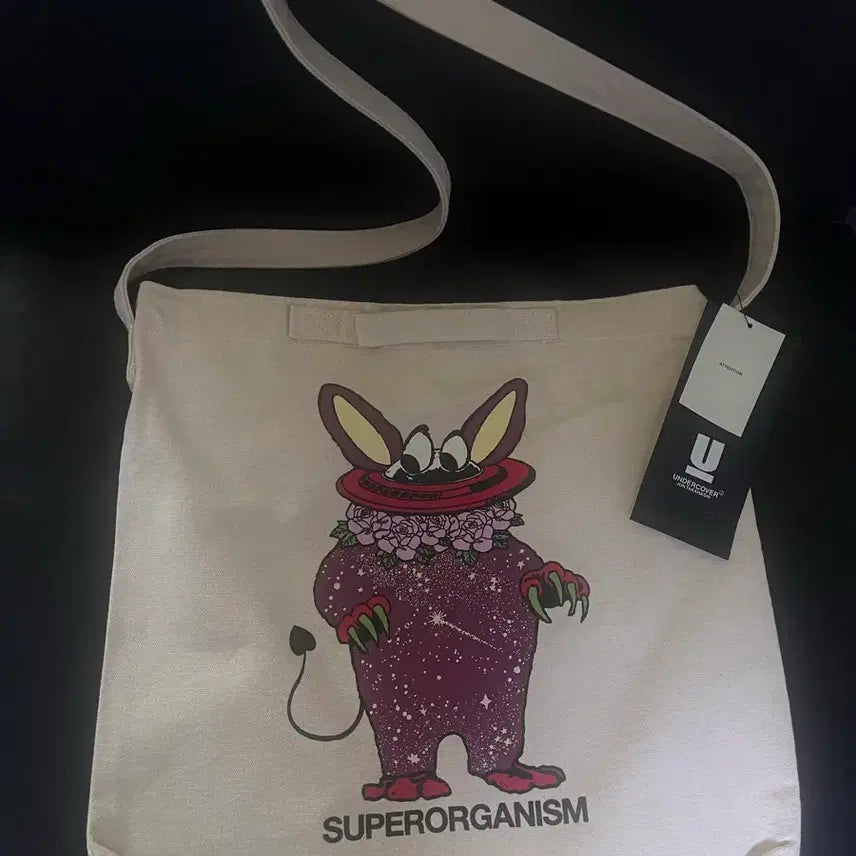 [BUNJANG] UNDERCOVER x Superorganism Collaboration Eco Bag / 새상품)UNDERCOVER 언더커버X슈퍼오가니즘 Superorganism콜라보 에코백