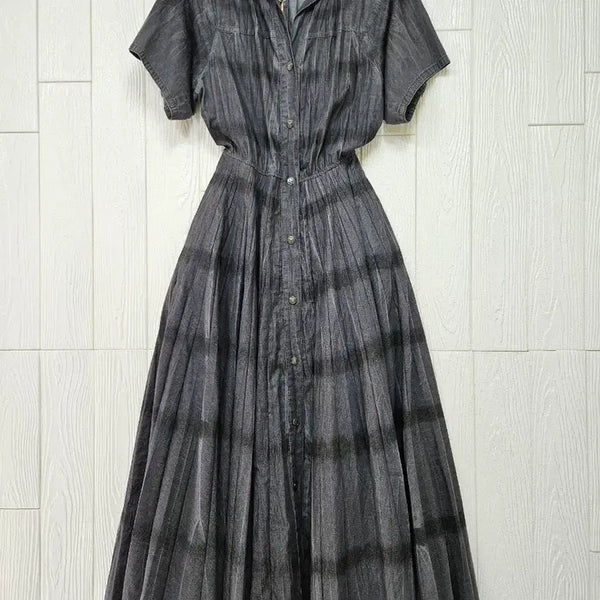 [BUNJANG] TIME Gradation Denim Long Dress / 한섬 타임 그라데이션 데님 롱원피스