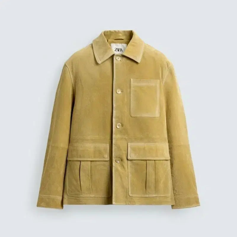 [BUNJANG] Zara Real Suede Pocket Jacket / 자라 리얼 스웨이드 포켓 자켓 M,L