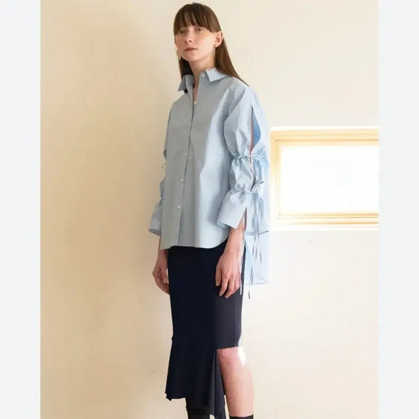 [BUNJANG] J.Cheong Oversized Blue Shirt Blouse / 제이청 셔츠 블라우스