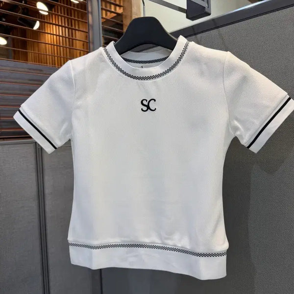 [BUNJANG] Women's Golf Short-Sleeve T-shirt - White (Size S) / 여성 골프 반팔티 S사이즈