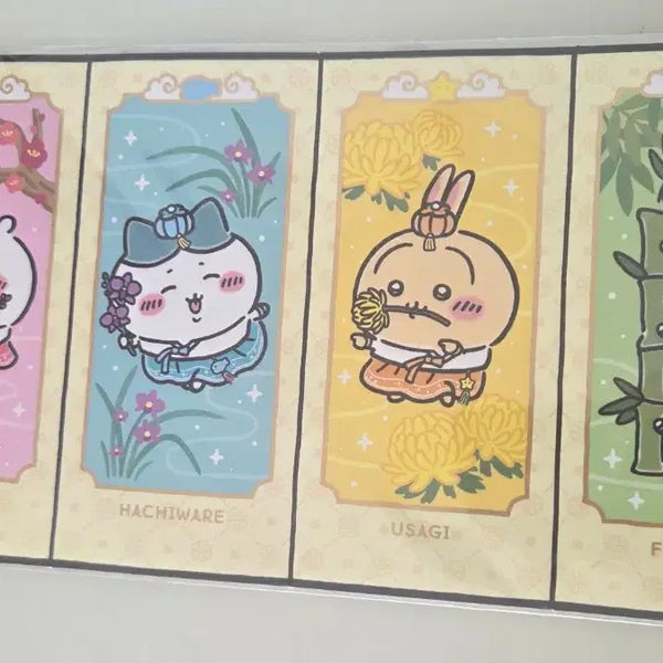 [BUNJANG] Chiikawa Chewyu Korean Market Limited Folding Screen Special Edition + Korean Sticker / 치이카와 먼작귀 용산 마켓 한정 병풍 특전 + 한국 스티커