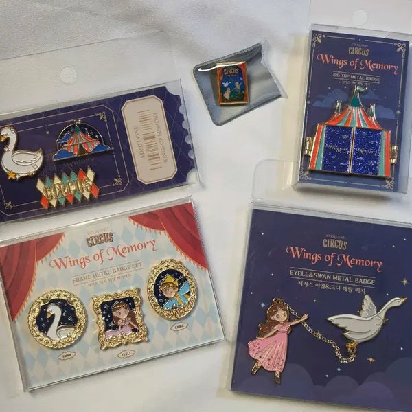 [BUNJANG] Everland Circus Wings of Memory Badge Set / 에버랜드 서커스 윙즈오브메모리 뱃지 세트
