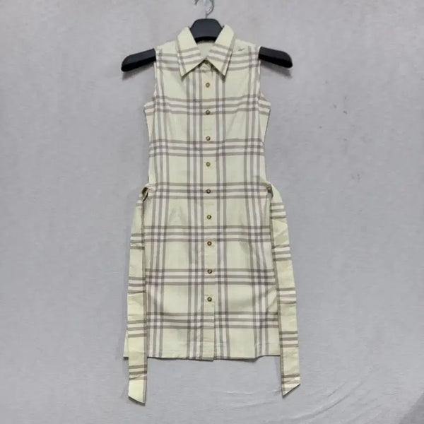 [BUNJANG] Burberry Check Sleeveless Dress Women's S / 새제품 버버리 체크 민소매 원피스 여자S사이즈ㅡ0324ㅇㅇ
