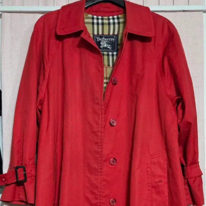 [BUNJANG] Burberry Trench Coat Red / [정품] 버버리 트렌치코트 레드
