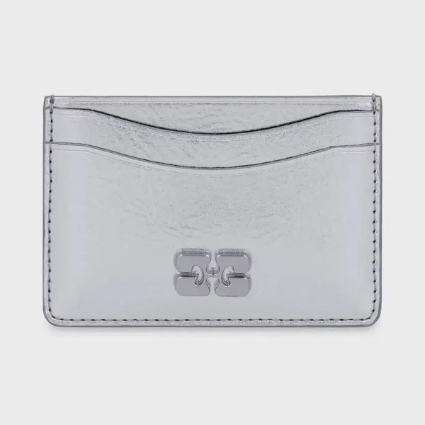 [BUNJANG] GANNI By Metallic Card Holder Silver / 가니 부 메탈릭 카드 홀더 실버 카드지갑