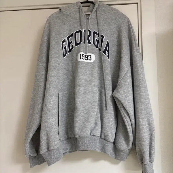 [BUNJANG] GEORGIA 1993 Grey Hoodie / GEORGIA 1993 후드티 그레이