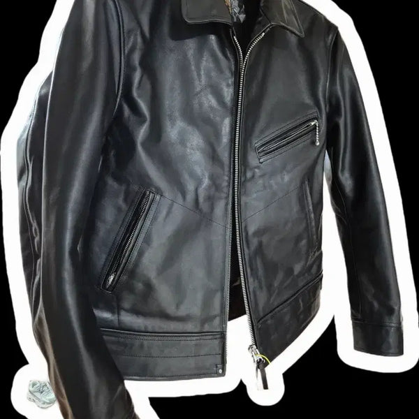 [BUNJANG] Natural Vegetable Horsehide Leather Jacket / 1.6mm 천연 베지터블 말가죽 자켓 라이더 바이크 가죽자켓