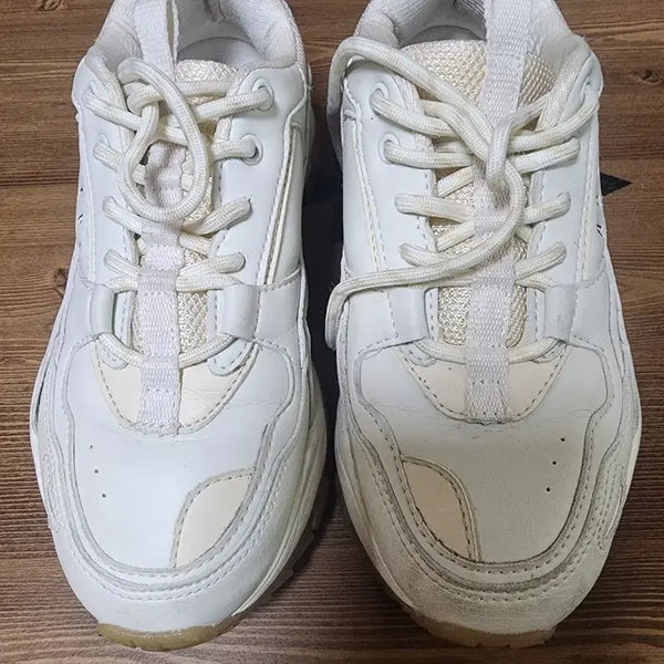 [BUNJANG] Women's White Flat Shoes / 운동화 화이트
