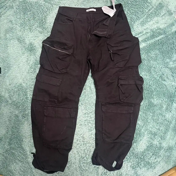 [BUNJANG] Zara Utility Pocket Pants Black Size 44 / 자라 유틸리티 포켓 팬츠 블랙 44