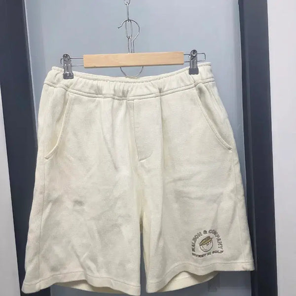 [BUNJANG] Malbon Spring Basic Sweat Shorts Khaki / 말본 스프링 베이직 스웻쇼츠 31
