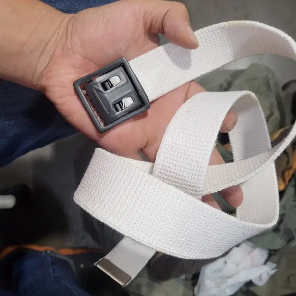 [BUNJANG] Men's Casual Belt White / 남성 캐주얼 벨트 화이트
