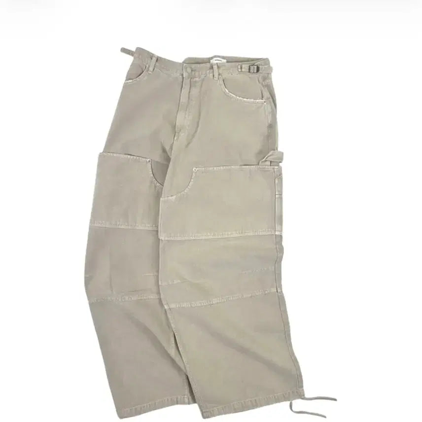 [BUNJANG] Nonnode Double Knee Cover Pants Vintage Beige Size 2 / 논노드 더블 니 커버 팬츠 빈티지 베이지 2