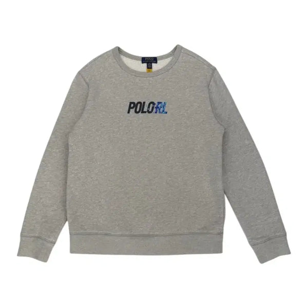 [BUNJANG] Polo Ralph Lauren Boys Logo Sweatshirt L (14-16) / 폴로 랄프로렌 그레이 보이즈 로고 맨투맨 L(14-16)