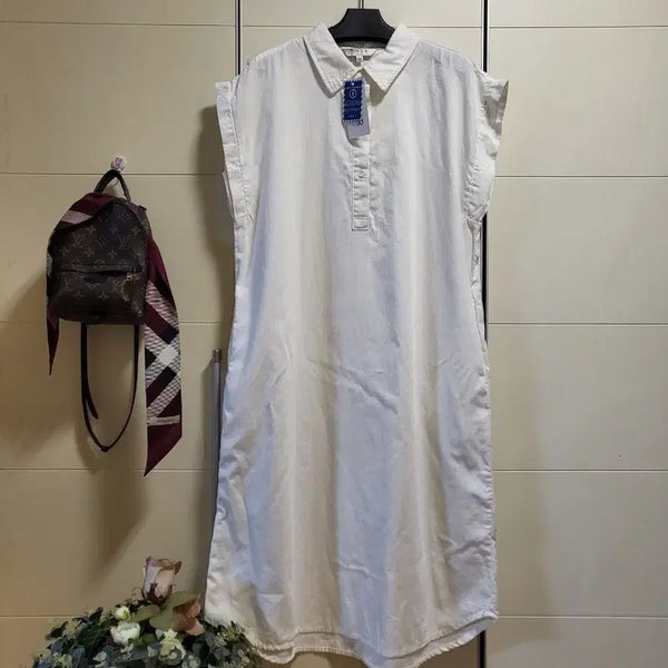 [BUNJANG] Coreacetic Off-White Shirt Dress / 코어어세틱 셔츠 원피스 오프화이트(