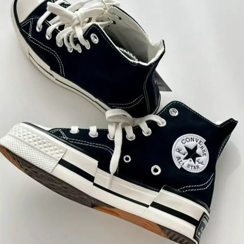 [BUNJANG] Converse Chuck 70 High Plus Black Sneakers (245) / 컨버스 척 70 하이 플러스 블랙 245