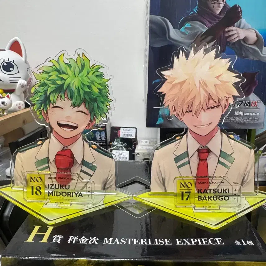[BUNJANG] My Hero Academia Midoriya Bakugo Acrylic Stand Set / 히로아카 미도리아 바쿠고 아크릴스탠드 세트로팝니다