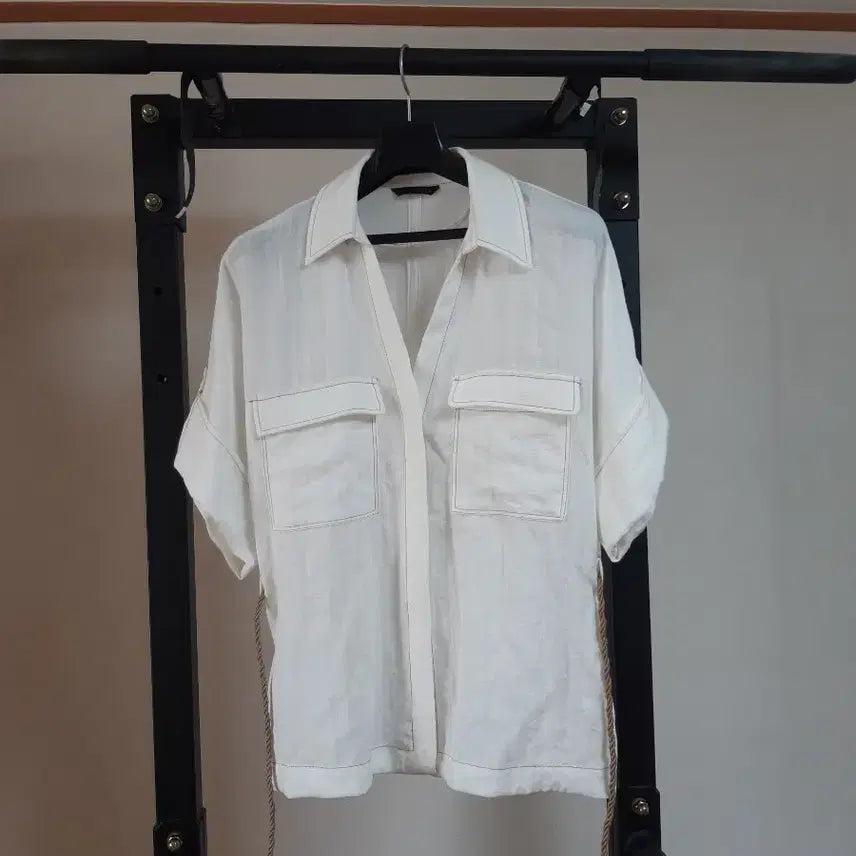 [BUNJANG] Zara Women's Short Sleeve Shirt / 자라 반팔 셔츠