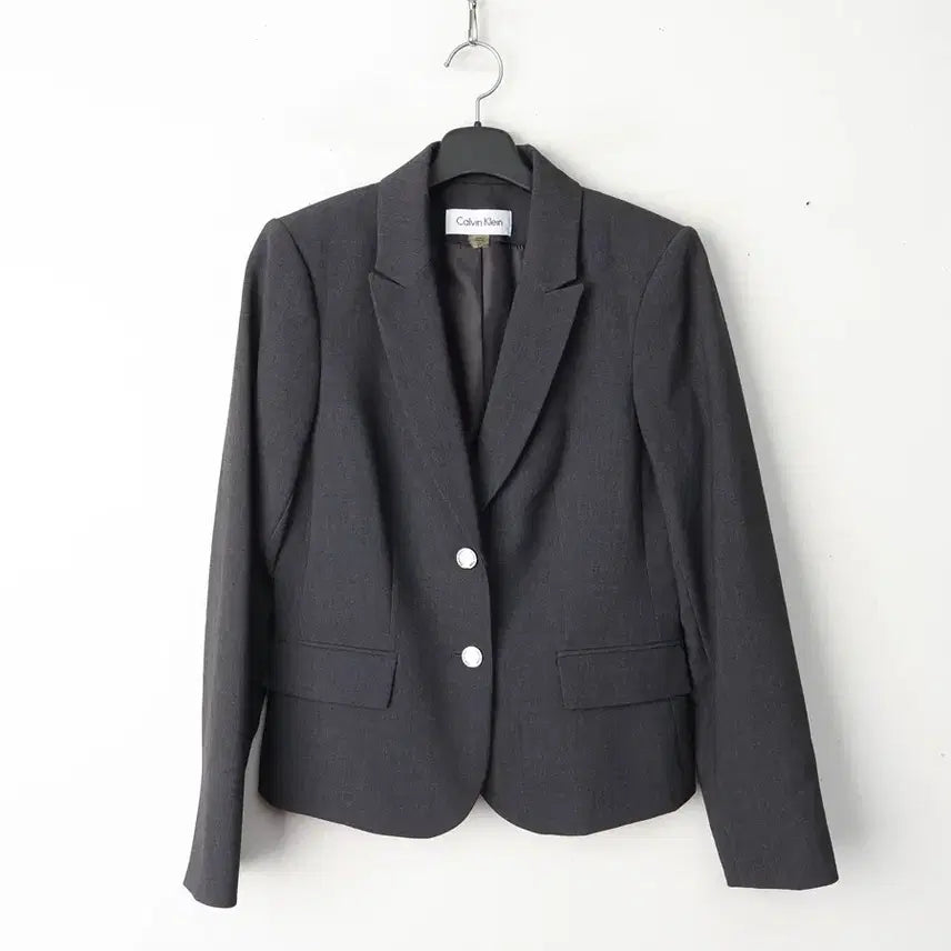 [BUNJANG] Calvin Klein Two-Button Blazer Gray (Size S) / 55/캘빈클라인 투버튼 자켓