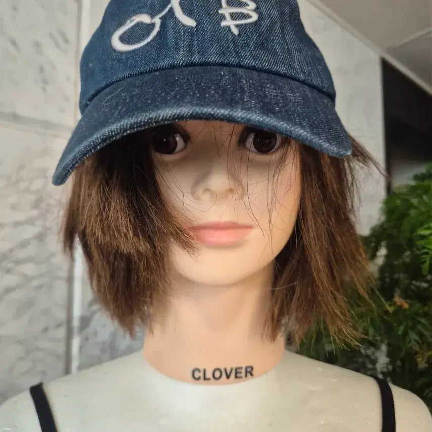 [BUNJANG] Clover Logo Teal Baseball Cap / 청록색 볼캡 CLOVER 로고 미착용