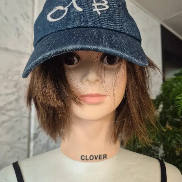[BUNJANG] Clover Logo Teal Baseball Cap / 청록색 볼캡 CLOVER 로고 미착용