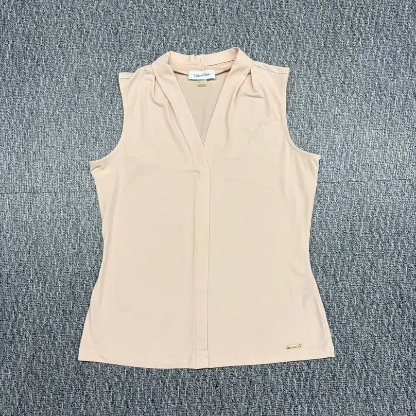 [BUNJANG] Calvin Klein Women's Sleeveless Spandex Blouse / 캘빈클라인 여성  스판 민소매 블라우스