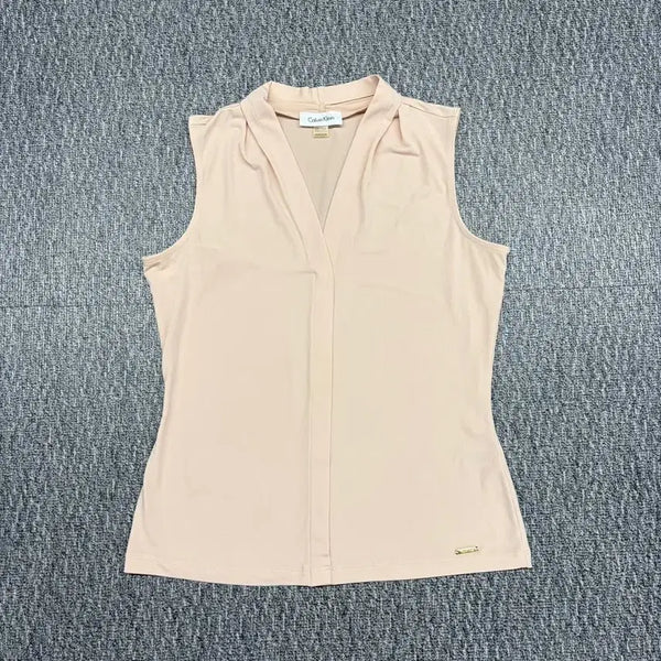 [BUNJANG] Calvin Klein Women's Sleeveless Spandex Blouse / 캘빈클라인 여성  스판 민소매 블라우스