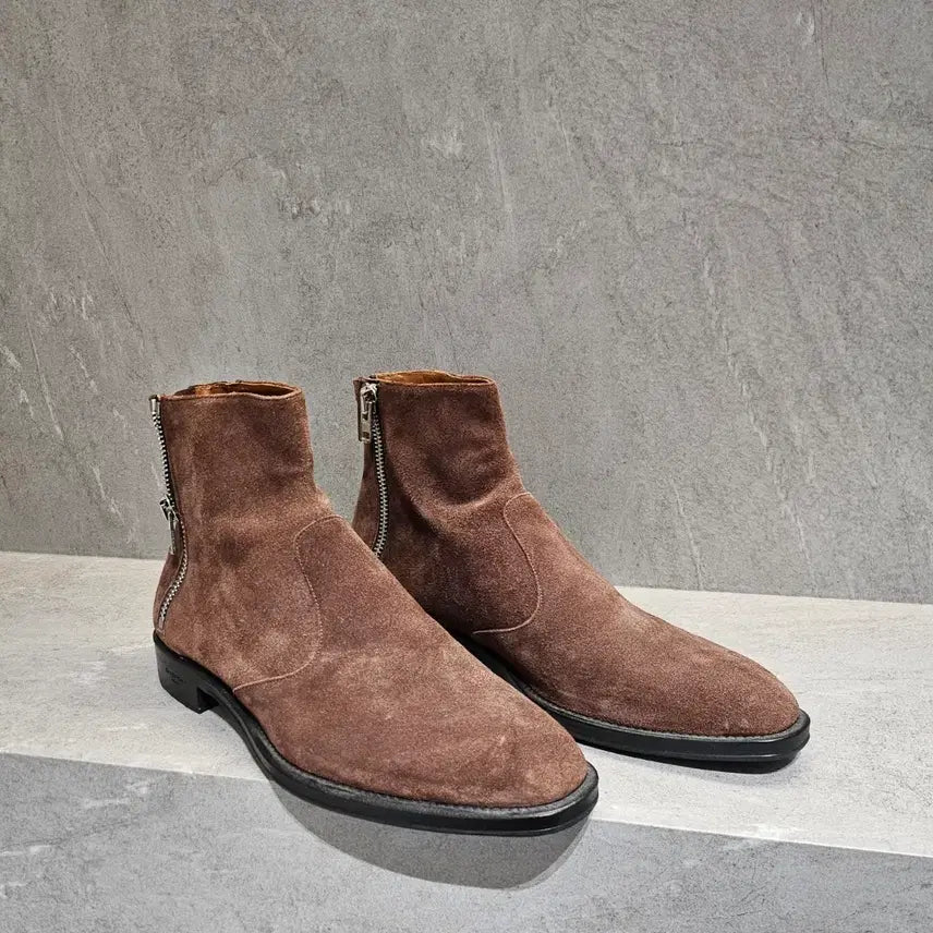 [BUNJANG] Givenchy Triple Zipper Diagonal Ankle Boots / 지방시 트리플 지퍼 사선 앵클 부츠