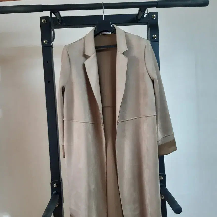 [BUNJANG] Zara Suede Coat Beige / 자라 스웨이드 코트