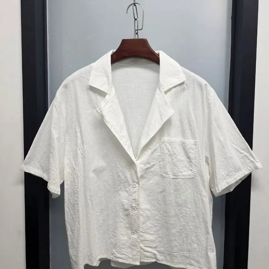 [BUNJANG] Cotton Oversized Short Sleeve Jacket / 코튼 오버핏 반팔자켓