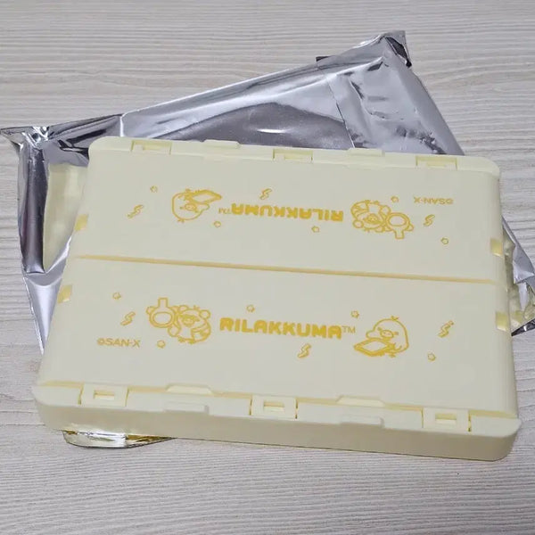 [BUNJANG] Rilakkuma Folding Storage Box Yellow Kiiroitori Kuji / 리락쿠마 접이식 수납함 옐로 키이로이토리 쿠지