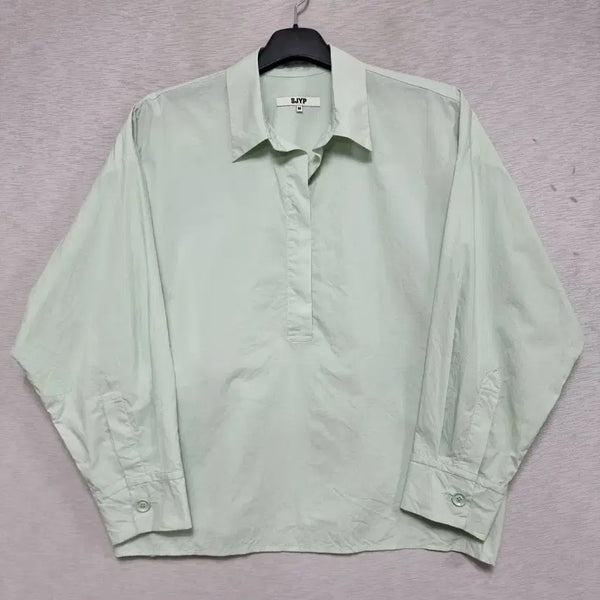 [BUNJANG] SJYP Summer Oversized Fit Shirt Mint, Women's Size M (55-66) / SJYP 여름 오버핏 셔츠 여자55ㅡ66사이즈ㅡ0324ㅁㅁ
