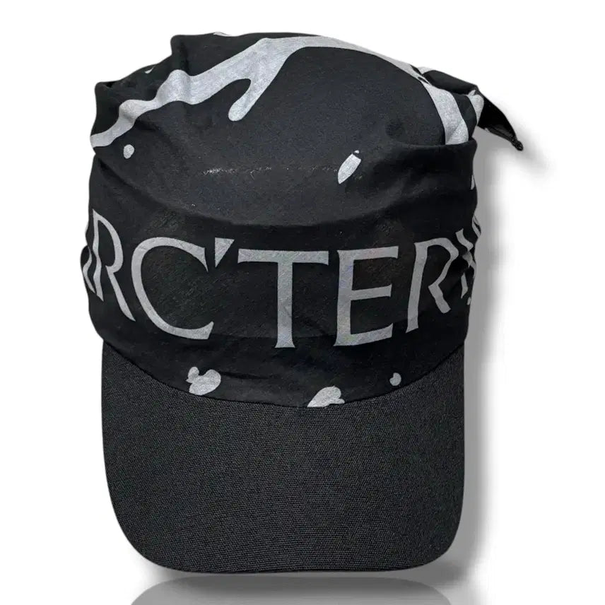 [BUNJANG] Arc'teryx Black Running Bandana Scarf Cap Hat OS / 새상품 아크테릭스 블랙 러닝 반다나 스카프 캡 모자 OS