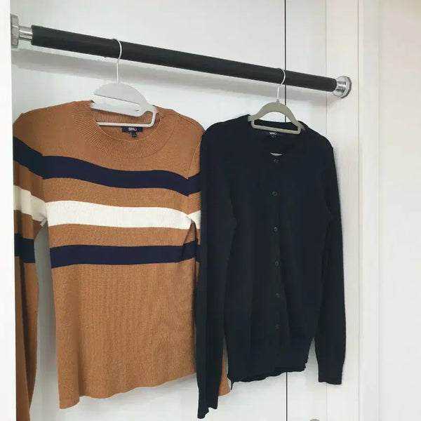 [BUNJANG] SPAO Knit Cardigan Set Brown/Black / 스파오 니트 가디건 세트 브라운/블랙