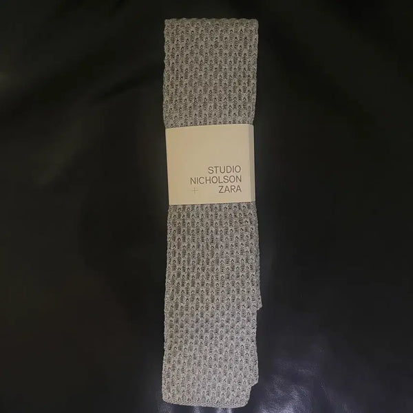 [BUNJANG] Zara x Studio Nicholson Knit Tie / Grey / (새상품)ZARA X STUDIO NICHOLSON 자라X스튜디오니콜슨 니트 타이 /그레이