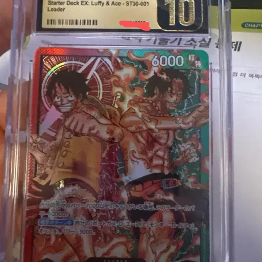 [BUNJANG] One Piece Card Luffy & Ace Pristine 10 / 원피스 카드 루피&에이스 프리스틴 10