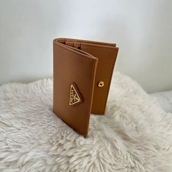 [BUNJANG] Prada Bifold Wallet Brown / 미사용 프라다 반지갑