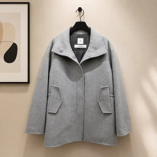 [BUNJANG] KUHO Cashmere Blend Half Coat / 구호 KUHO 캐시미어 2023 블렌드 울 하프코트 82-91-155사이즈