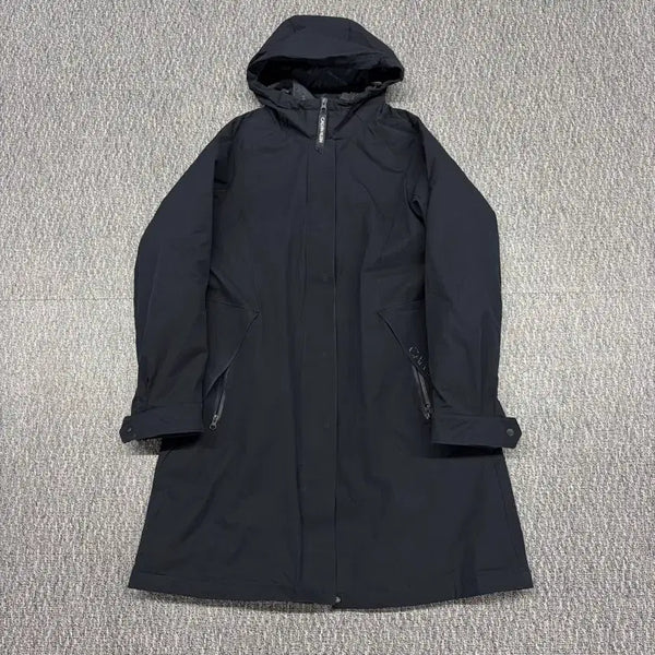 [BUNJANG] Calvin Klein Performance Hooded Long Windbreaker Jumper / 캘빈클라인 퍼포먼스 후드 롱 바람막이 점퍼