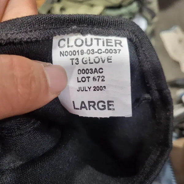 [BUNJANG] Cloutier T3 Glove Large Black / 미군 항공 장병용으로 제작된 CLOUTIER T3 GLOVE 라지 사이즈 블랙 색상 장갑이에요