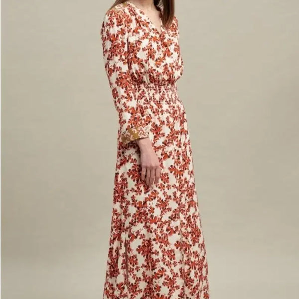 [BUNJANG] Time Floral Long Dress Size 66 / 타임 플로럴 롱원피스 66사이즈