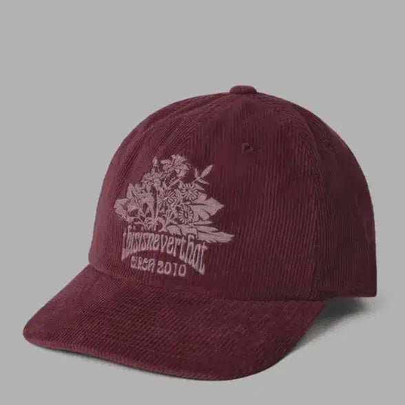 [BUNJANG] Thisisneverthat Corduroy Ball Cap Burgundy / 디스이즈네버댓 코듀로이 볼캡 버건디