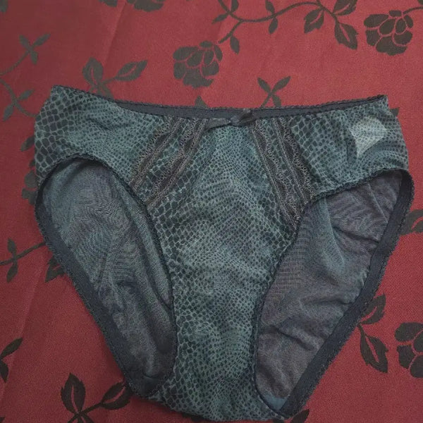 [BUNJANG] Women's Sheer Snake Print Panties / 여성 팬티 시스루 뱀피 무늬 10