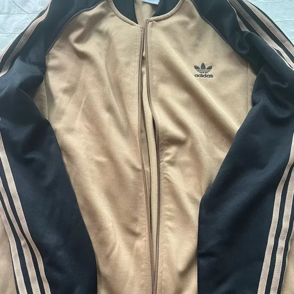 [BUNJANG] Adidas Brown Track Top Jersey XL / 아디다스 브라운 져지 트랙탑 대대장