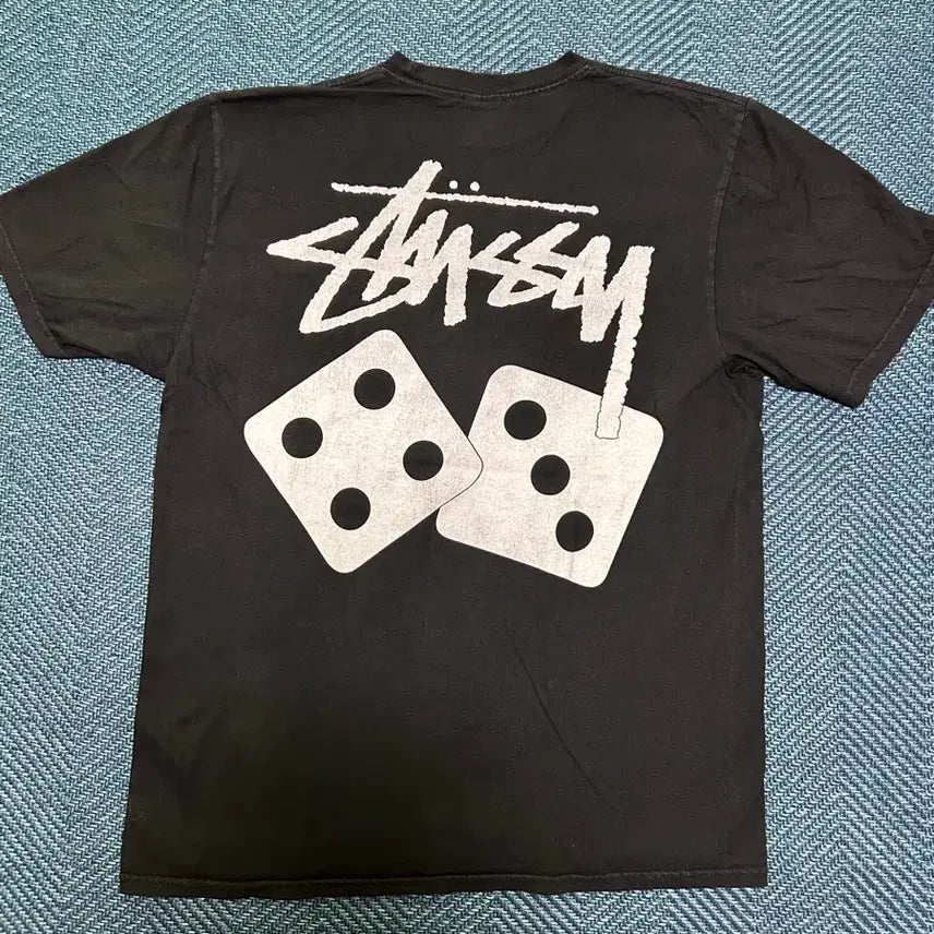 [BUNJANG] Stussy Dice Pigment Dyed T-Shirt Black M / 스투시 반팔 티셔츠 블랙 M