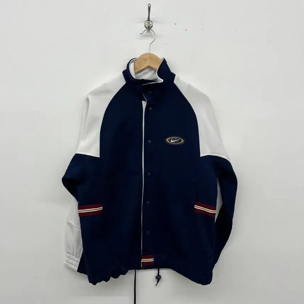 [BUNJANG] Nike Swoosh Embroidery Blouson Jumper Men's M / 나이키 스우시 자수 블루종 점퍼 남m