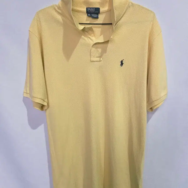[BUNJANG] Polo Ralph Lauren Short Sleeve Polo Shirt Yellow / 폴로 랄프로렌 반팔 카라티 옐로우