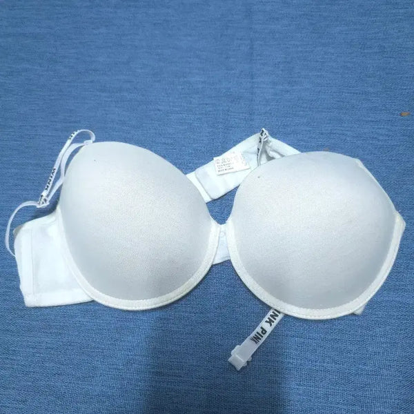 [BUNJANG] Pink Unlined Bra 75A / 핑크 홑겹 브라 75A